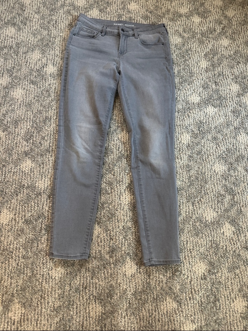 Old Navy Women's Gray Skinny Jeans - Stretch Low-Rise